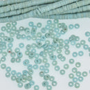 3mm Katsuki Beads, Turquoise Blue Polymer Clay Rondelle, 36" strand, pol0128