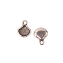 Ginko Seed Bead Charms, Vlichada Pendant Settings Rose Gold, Silver, Bronze - 1 pair