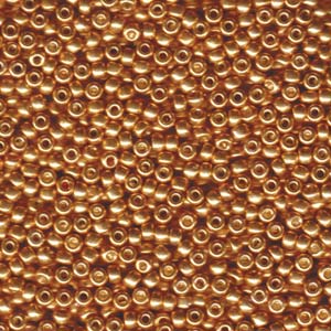 8/0 Miyuki Seed Beads, Galvanized Yellow Gold, 8-91053, bsd0886
