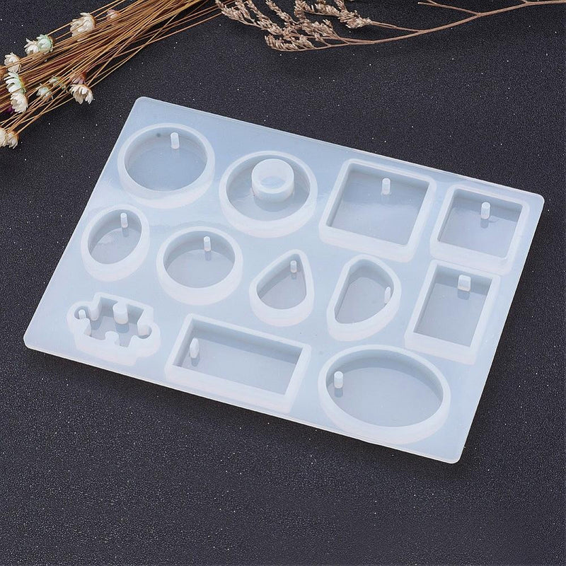RESIN Mold, Silicone Mold to make Charms & Pendants, reusable, mold makes 25 different shapes and sizes, tol0853