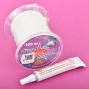 0.7mm Clear STRETCH MAGIC Elastic Bead Stringing Stretch Cord with GLUE 100 meters on spool, cor0167