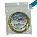 18ga Square Wire, Gold Craft Wire, 4 yards (12 feet), wir0113