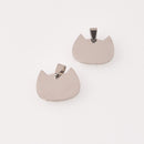 Silver Cat Charm, Stainless Steel, 1" wide, chs8055