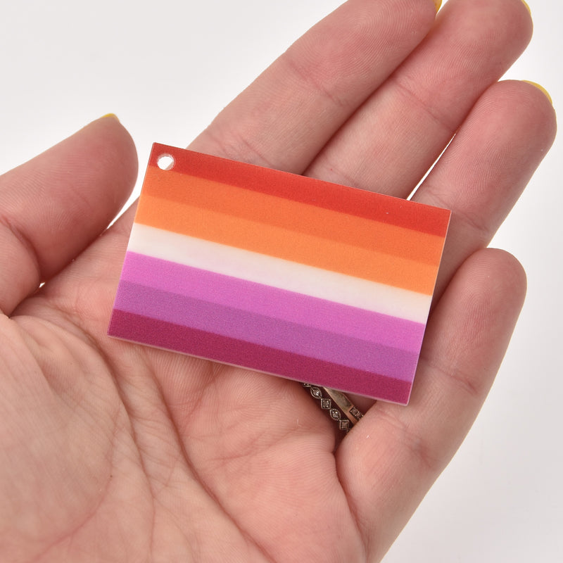 LGBTQ+ Pride Flag Charms, keychains! Progress, Gay, Ally, Transgender, Bisexual, Lesbian, Pansexual, Nonbinary, Enby, Queer Pendants