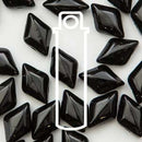 GemDuo Beads 8mm Jet Black 2-Hole Seed Beads, 8gr, GD8523980, bsd0190