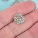 10 IRIDESCENT RAINBOW Glitter Circle Cabochon Blanks 1/2" Laser Cut Acrylic No Hole Lca0577