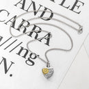 Cremation Ash Urn Charm Locket, Silver Stainless Steel with Sunflower jlr0307