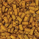 Half Tila Glass Beads Miyuki Mustard Yellow TLH2312 bsd0406