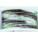 18ga Multicolor Craft Wire, Silver Black Green, Copper Base, 2 yds, wir0167