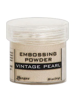 Embossing Powder Vintage Pearl Gold, 1oz Jar by Ranger - Textured Cardmaking, Scrapbooking, Papercrafting, Junk Journals! emb0010