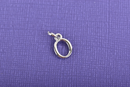 4 OMICRON Greek Letter Silver Plated Charms, Letter O Charm, Sorority Charms, Silver Plated Pendant, 1/2" tall, includes jump ring, chs3021