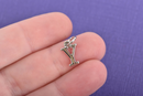 4 UPSILON Greek Letter Silver Plated Charms, Letter Y Charm, Sorority Charms, Silver Plated Pendant, 1/2" tall, includes jump ring, chs3022