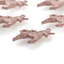 5 UNICORN Charms, PASTEL PINK Enamel, Fairy Tale Charms, Animal Charms, 36x28mm, chs3374