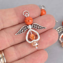 2 Christmas Angel Charms, 39mm, chs7524