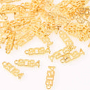 10 Gold 2024 Graduation Charms, Varsity font, chs7930