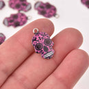 Skull Charms, Day of the Dead Charms, Halloween Charms, chs8168