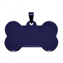 2 Black Stainless Steel Metal Stamping Blank Pendants, DOG BONE shape, chs8211