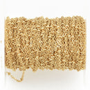 1 yard GOLD 22k Plated Oval Cable Chain, Bead Chain, fch0933a