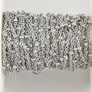 1 yard Satellite Chain Silver Stainless Steel Oval Cable Chain, Bead Chain, 2mm, fch1101a