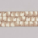 9x8mm Tile Beads, White and Gray 2-Hole Agate Beads, gemstone, dyed, x12 beads, gem0663