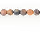 10mm Round Matte BLACK PICASSO JASPER Beads, Natural Gemstones, full strand, 38 beads, gja0197