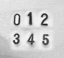 2.5mm Economy SANS SERIF NUMBERS Basic Metal Stamping Set,  tol0584