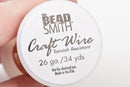 26ga COPPER CRAFT WIRE, Tarnish Resistant Craft Wire, wire wrapping, 26 gauge, 26 ga copper wire, 34 yards (102 feet) spool wir0048