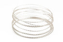 18 gauge TWISTED SILVER Craft Wire, Tarnish Resistant Craft Wire, wire wrapping, copper wire with silver plating, 2.7 yards (8 feet) wir0061