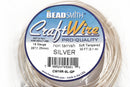 16 gauge SILVER CRAFT WIRE, Tarnish Resistant Craft Wire, wire wrapping, copper wire with silver plating, 10 yards (30 feet) spool wir0062