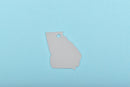 10 ALUMINUM MISSOURI State Stamping Blanks, Shape of State, Design Metal Stamping Blanks, 31x24mm, 20 gauge, msb0419