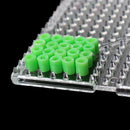 6" Square FUSE BEAD PEGBOARD, Translucent Clear made for Melting Beads Designs, 30x30 Grid Peg Board, cft0051