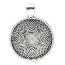 5 Silver Bezel TRAYS for Resin, Cabochons, antiqued silver, silver tone, dark silver, textured, fits 25mm (1") inside tray chs2435