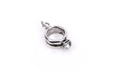 WEDDING ENGAGEMENT Ring with Crystal Rhinestone, Sterling Silver Charm Pendant,  pms0189