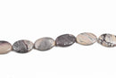 35x25mm Porcelain Jasper Oval Beads, gemstone beads, full strand, 11 beads, gja0158