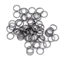 8mm split rings, 50 Gunmetal Split Rings, 8mm Double Loops Split Rings Open Jump Rings, gunmetal keyrings, 8mm jump rings, jum0190