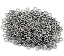 50 Silver Tone Open Jump Rings 3.5mm x 0.7mm, 21/22 gauge wire  jum0035a