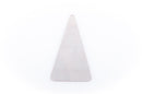 4 Large Nickel Silver TRIANGLE Geometric Shapes, Metal Stamping Blanks, Charms, Pendants 45mm x 22mm (1-3/4" x 7/8") msb0061