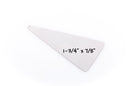 4 Large Nickel Silver TRIANGLE Geometric Shapes, Metal Stamping Blanks, Charms, Pendants 45mm x 22mm (1-3/4" x 7/8") msb0061