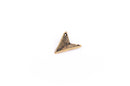 10 Antiqued Distressed Gold Metal Triangle Geometric Link Connector Charms chg0041
