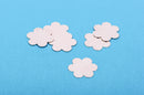 10 pcs Six Petal FLOWER Shape NICKEL SILVER Metal Stamping Blanks Charms 1" (25mm) 24 gauge  msb0146