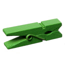 50 bulk package Small Painted Wood Clothespin Clip Findings, SPRING GREEN  fin0242