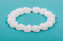 4 DRUZY Natural GEMSTONE Quartz Geode Cabochon Beads, Round, 12mm, 1/2"  AB White Rock Crystal, flatback with hole,  gdz0039