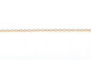 50 yards (150 feet) Light Gold Plated Cable Chain, Oval Links are 2.5x2mm unsoldered, bulk on spool, fch0247b