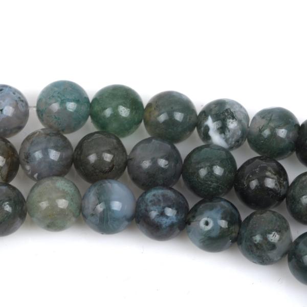 6mm MOSS AGATE Round Beads, Green Gemstone Beads, full strand, about 64 beads, gag0254