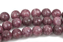 10mm LILAC PURPLE LEPIDOLITE Round Gemstone Beads, lots of pretty chatoyance, full strand, about 38 beads, gms0026