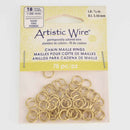 7.5mm Jump Rings BRASS 18ga 1mm, 75pcs, jum0244