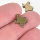 10 Gold 1/2" TEXAS Cabs, Laser Cut Metallic Plastic Blanks Lca0736a