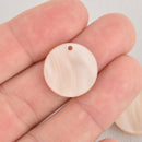 10 Beige Cream Pearl Acrylic 3/4" Circle Blanks Laser Cut Acrylic Blanks Disc Lca0786a