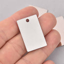 5 Stainless Steel Metal Stamping Blanks, RECTANGLE 1-1/4" x 3/4", 21 gauge, msb0536