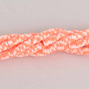 4mm Katsuki Beads, Bright Orange Sprinkle Polymer Clay Rondelle, strand, pol0137